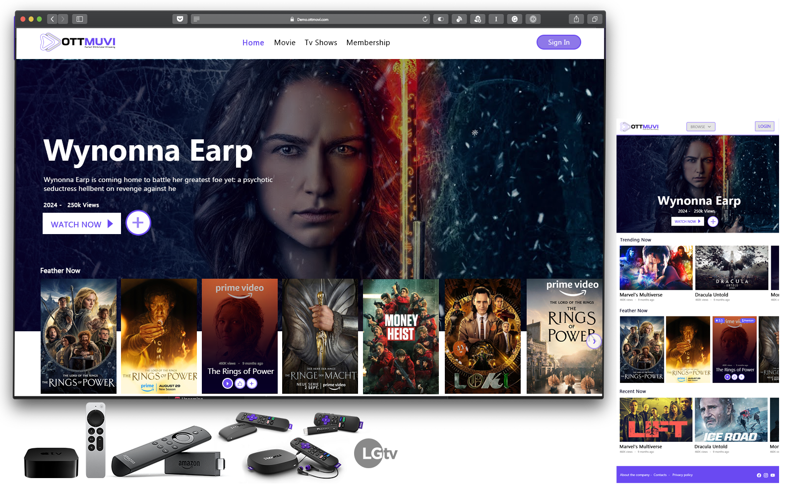 Streaming Apps Ruko LG Tv Muvi Ott